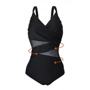 American Trends Women's Vintage Strappy Ruched Tummy Control Swimsuit One Piece Push Up Slimming Retro Bathing Suit - Kostiumy kąpielowe - $18.99  ~ 16.31€