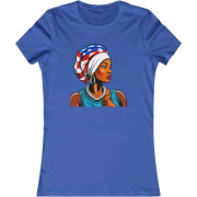 American  tee blue - T-shirts - $22.00 