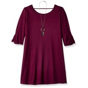 Amy Byer Girls' Big 3/4 Sleeve Swing Dress with Back Detail - Vestidos - $22.46  ~ 19.29€