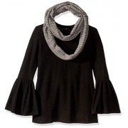 Amy Byer Girls' Big 7-16 Bell Sleeve Top with Scarf - Shirts - $23.65  ~ £17.97