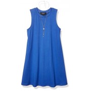 Amy Byer Girls' Big Everyday a-Line Dress with Necklace - Dresses - $9.99  ~ £7.59