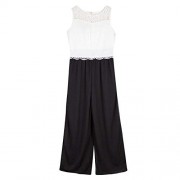 Amy Byer Girls' Big Sleeveless Lace Bodice Jumpsuit - pantaloncini - $36.43  ~ 31.29€