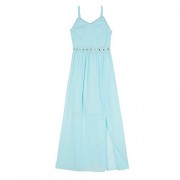 Amy Byer Girls' Big Sleeveless Maxi Dress with Lace Waistline - Dresses - $19.77 
