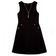 Amy Byer Girls' Big Sleeveless Pocket Dress - Dresses - $15.63 