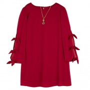 Amy Byer Girls' Long Triple Tie Sleeve Dress - Haljine - $15.37  ~ 13.20€
