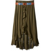 Amy Byer Girls' Ruffle Front Maxi Skirt - Skirts - $12.23 