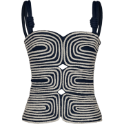 Andres Otalora  Marea Embroidered Linen - Майки - 