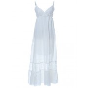 Anna-Kaci Womens Adjustable Spaghetti Strap Sleeveless Long Lace Boho Maxi Dress - ワンピース・ドレス - $44.99  ~ ¥5,064