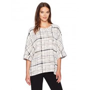 Anne Klein Women's Plaid Crew Neck Blouse - Košulje - kratke - $29.13  ~ 185,05kn