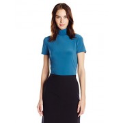 Anne Klein Women's Short Sleeve Mock Neck Top - Camicie (corte) - $29.99  ~ 25.76€