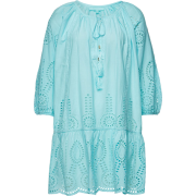 Ashley Cotton Dress with Broderie Anglai - Obleke - 