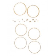 Assorted Stud and Glitter Hoop Earrings Set - Uhani - $5.99  ~ 5.14€