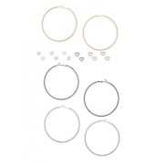 Assorted Stud and Large Hoop Earrings Set - Naušnice - $5.99  ~ 38,05kn