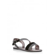 Asymmetrical Shimmer Strap Sandals - Sandals - $14.99 