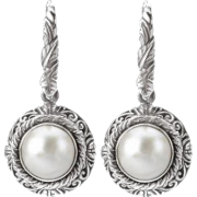 Avanti Pearl Sterling Silver Earrings - Earrings - 