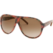 Aviator Sunglasses: Multicolor-Havana/Brown Gradient - Sunglasses - $76.44 