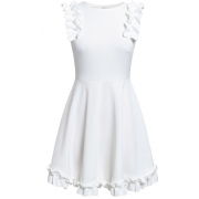 BACKLESS WHITE RUFFLED SUNDRESS - Obleke - $38.97  ~ 33.47€