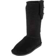 BEARPAW Women's Cable Knit Sheepskin Boot Black - Škornji - $39.99  ~ 34.35€