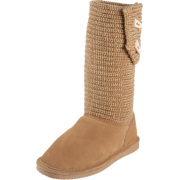 BEARPAW Women's Cable Knit Sheepskin Boot Chestnut - Škornji - $39.99  ~ 34.35€