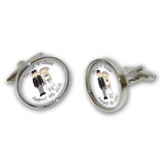 BESPOKE PERSONALISED WEDDING CUFFLINKS - Il mio sguardo - $20.99  ~ 18.03€