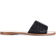 BOTTEGA VENETA Intrecciato leather slide - 平底便鞋 - 