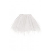 Babyonline Women 1950s Short Vintage Tulle Petticoat Skirt Ballet Bubble Tutu - Skirts - $9.19 