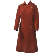 Baccarat Orange/Brown Coat, c.1970 - Jacket - coats - 