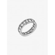 Baguette Crystal Silver-Tone Ring - Anelli - $125.00  ~ 107.36€
