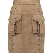 Balmain - Suede mini skirt - Gonne - 