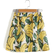 Banana Print Skirt - Röcke - $18.00  ~ 15.46€