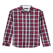 Banana REPUBILC Slim-Fit Navy-Red Plaid Lightweight Flannel Shirt - Košulje - kratke - $46.99  ~ 298,51kn