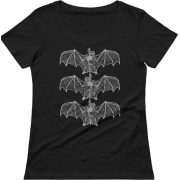 Bat Bones Scoop Shirt - T-shirt - $25.00  ~ 21.47€