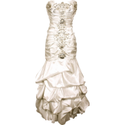 Beaded Embroidered Taffeta Long Gown Prom Holiday Dress Ivory - Dresses - $154.99 