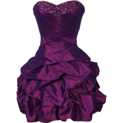 Beaded Taffeta Party Mini Bubble Dress Prom Holiday Lilac - Dresses - $99.99 