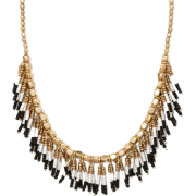 Beaded Fringe Seedbead Necklace - Necklaces - $14.99 