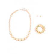 Beaded Necklace with Stretch Bracelets and Earrings - Bransoletka - $6.99  ~ 6.00€