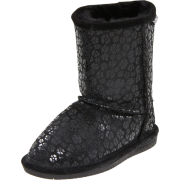 Bearpaw Cimi Shearling Boot (Little Kid/Big Kid) Black - Stivali - $59.99  ~ 51.52€