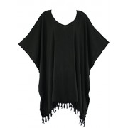 Beautybatik Boho Solid Tunic Blouse Kaftan Caftan Top Sz XL to 4X - Camisa - curtas - $26.99  ~ 23.18€