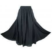 Beautybatik Cotton Boho Gypsy Long Maxi Godet Skirt Sz 1X 2X 3X - Skirts - $37.99 