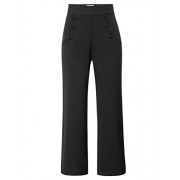Belle Poque Women's Vintage High Waisted Stretchy Wide Legs Button-Down Pants - Hose - lang - $19.99  ~ 17.17€