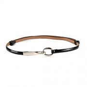 Belts for Women Thin Skinny Adjustable Solid Patent Leather Waist Belt - Belt - $15.00 