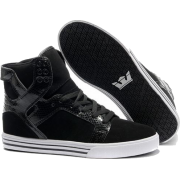 Black High Top Skate Shoes Sup - 经典鞋 - 