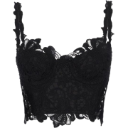 Black Lace Tank Top - Camicia senza maniche - 