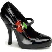 Black Maryjane Pump With Cherry Buckle - 5 - Cipele - $44.20  ~ 37.96€