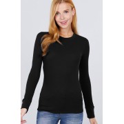 Black Thermal Crew Neck - Camicie (lunghe) - $7.70  ~ 6.61€