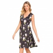 Black V-Neck Sleeveless Party Dress - Moj look - $58.00  ~ 368,45kn