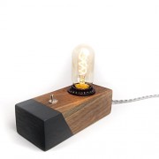 Black Walnut Desktop Edison Lamp - Items - $98.00  ~ £74.48