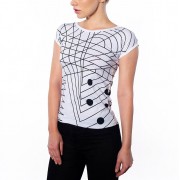 Black White Geo Graphic Slim Fit Tee - Meine Fotos - $46.00  ~ 39.51€