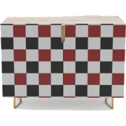 Black White Red Checker Credenza - 室内 - $649.00  ~ ¥4,348.52