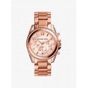 Blair Rose Gold-Tone Stainless Steel Chronograph Watch - Ure - $365.00  ~ 313.49€